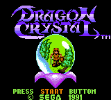 Dragon Crystal Title Screen